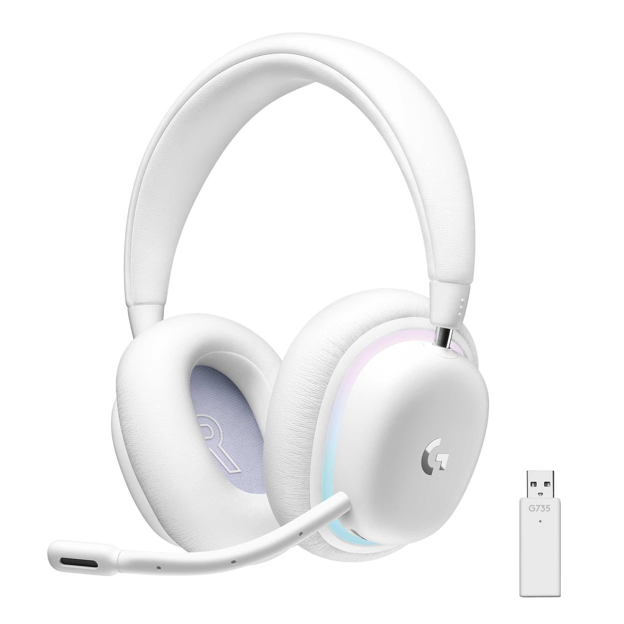 white gaming headset