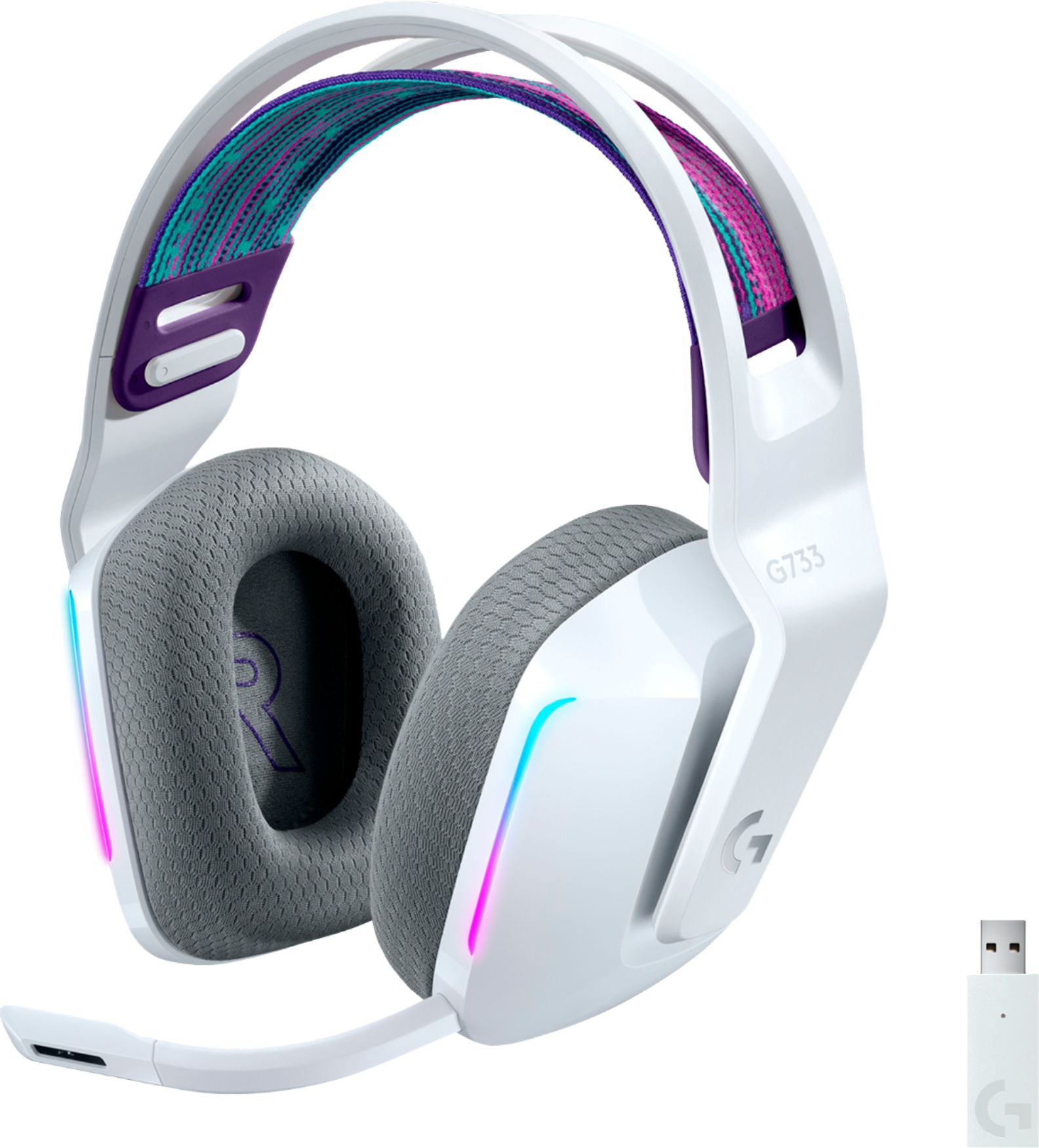 white gaming headset