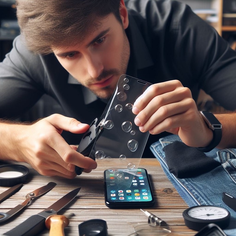 how to get air bubbles out of a screen protector